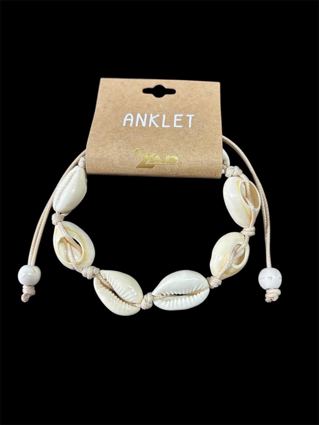 Sea Shell Pull Tie Anklet