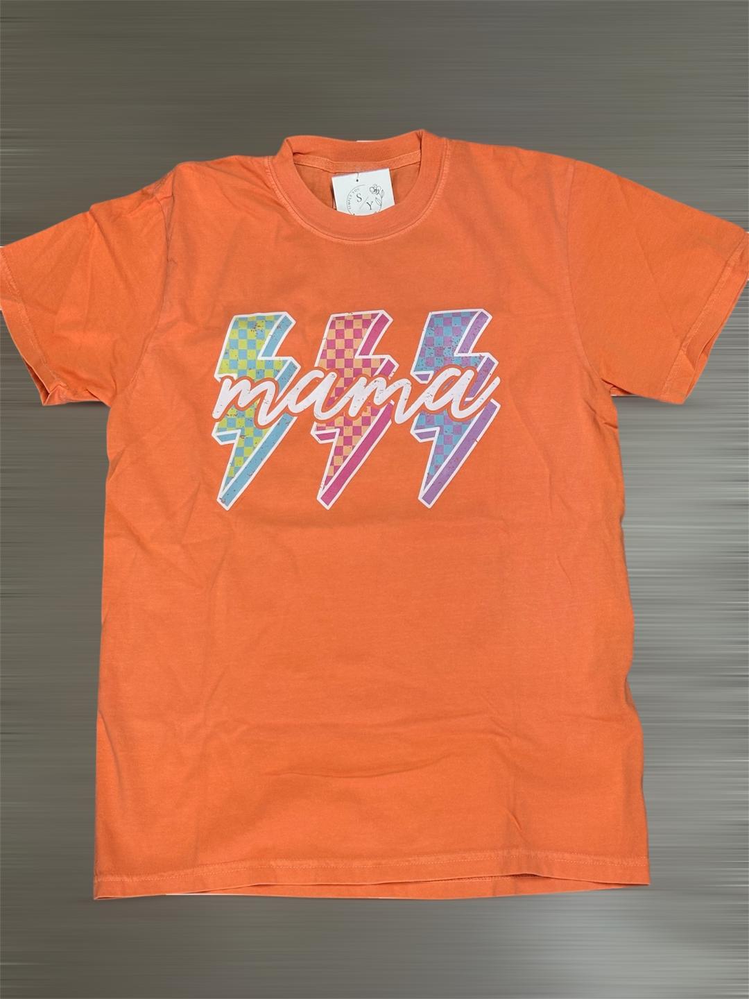 Simply You Triple Checkered Lightning Mama Tee