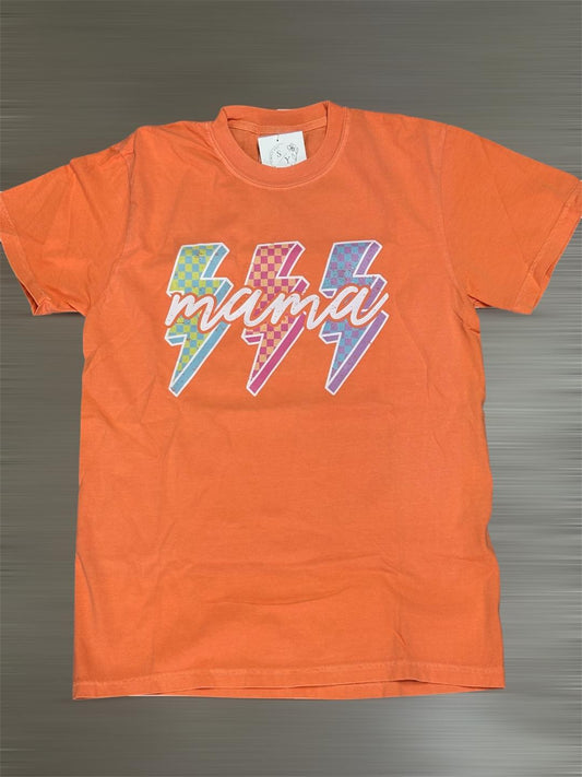 Simply You Triple Checkered Lightning Mama Tee