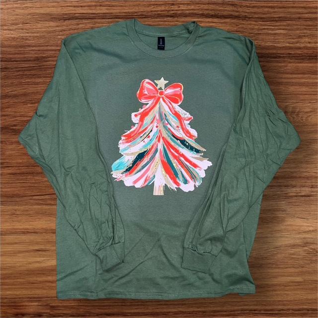 Simply You Painted Christmas Tree Tee