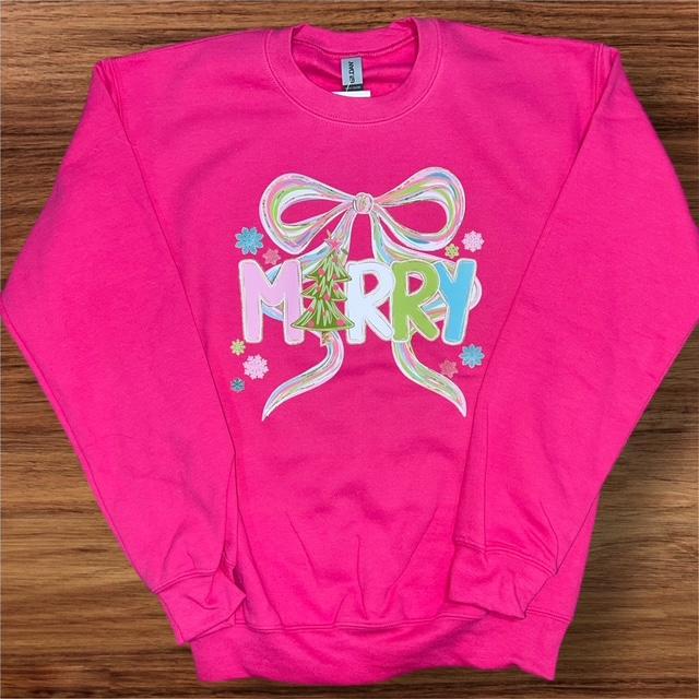 Simply You Preppy Merry Sweatshirt