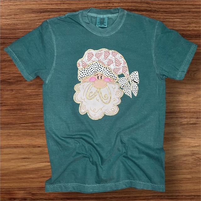 Simply You Christmas Tree Cake Santa Tee