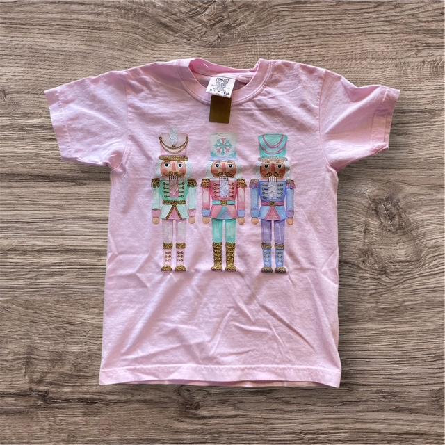 E&A Youth Girl's Light Pink Nutcracker T-Shirt