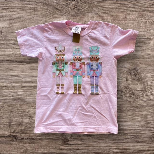 E&A Youth Girl's Light Pink Nutcracker T-Shirt