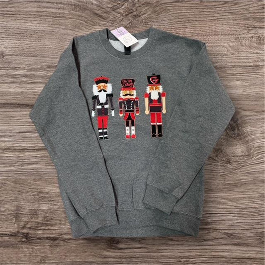 Simply You Sic Em Nutcracker Crewneck