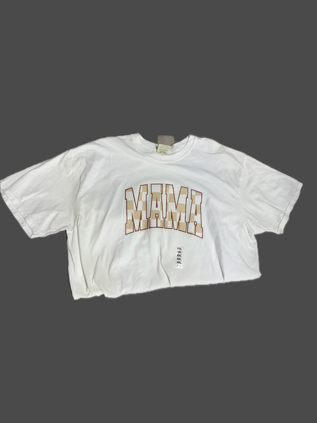 Bleach Bum Checkered MAMA Shirt