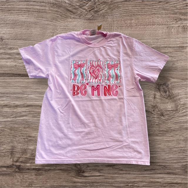3 Kids & a Press Light Pink Be Mine Tee