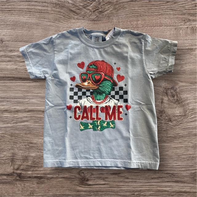 3 Kids & a Press Youth Girl's Call Me Duck Tee