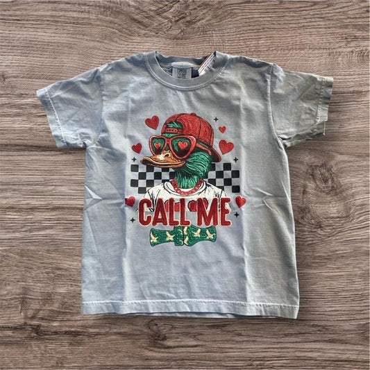 3 Kids & a Press Youth Girl's Call Me Duck Tee
