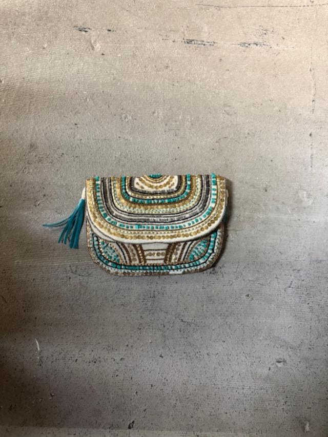 Turquoise Beaded Bag