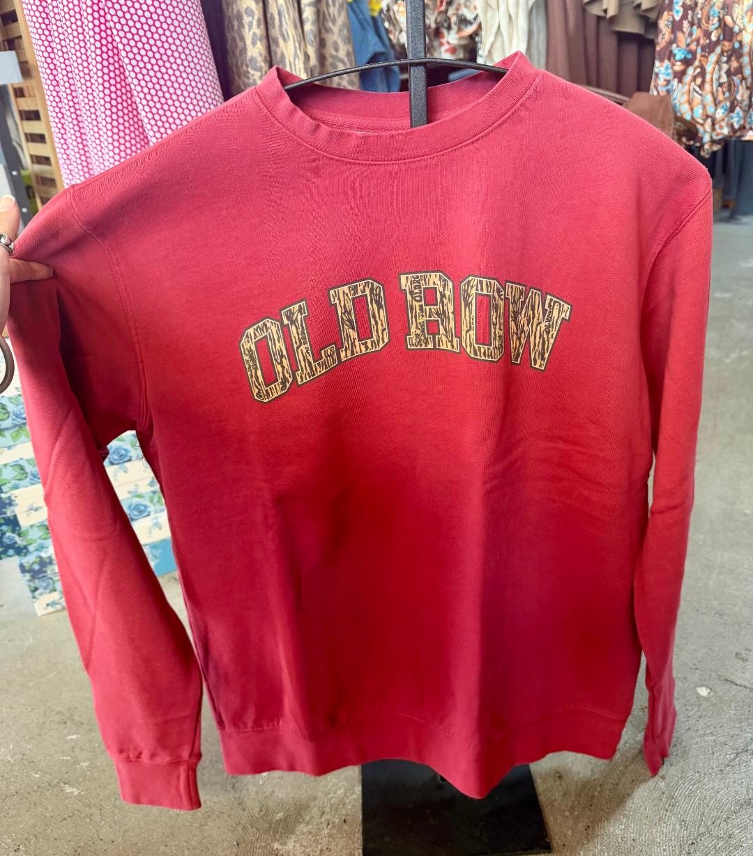 Old Row Red Camo Crewneck