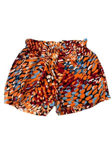 Orange Mix Printed Shorts