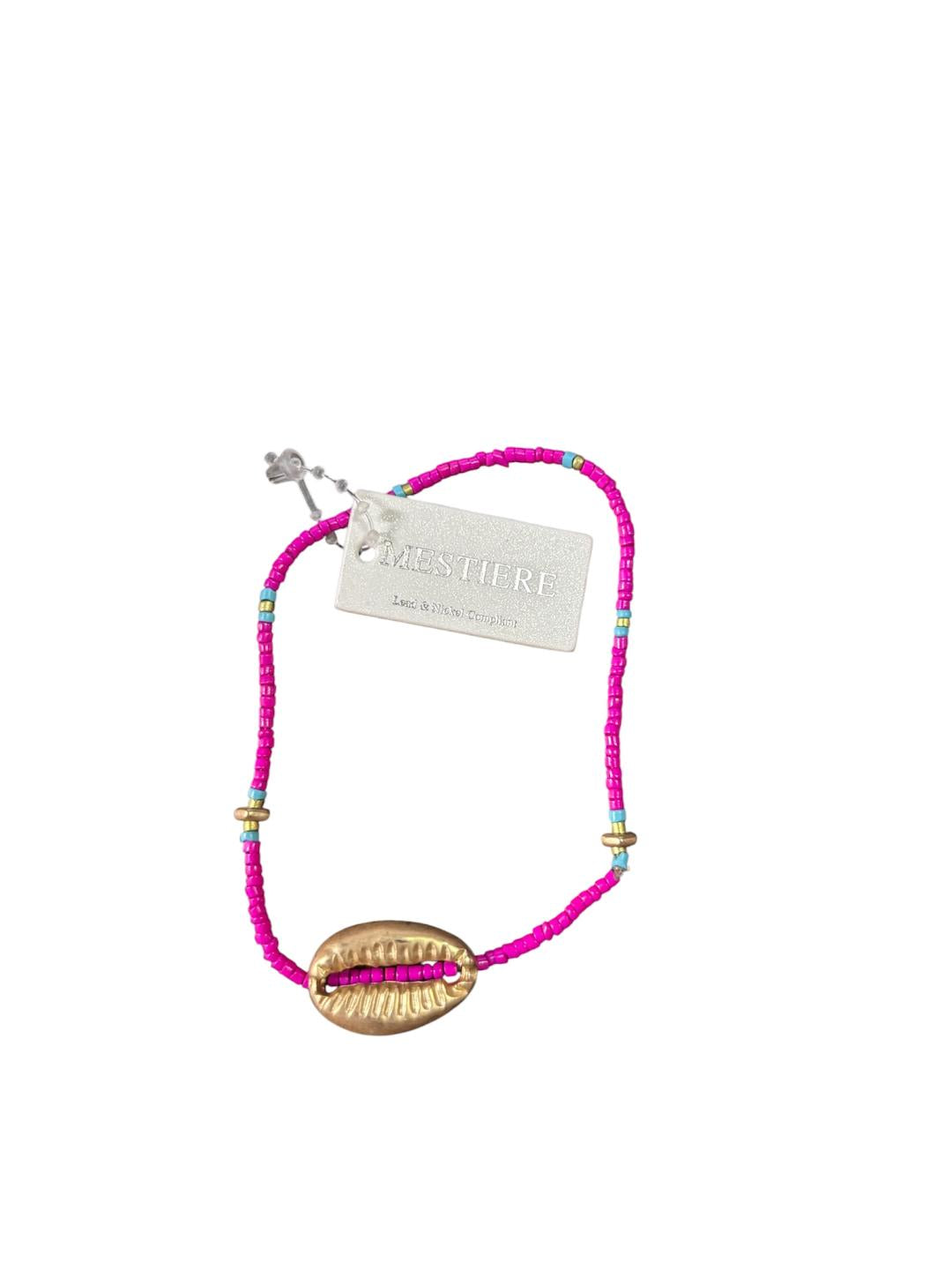 Mixed Bead Shellfish Sea Life String Bracelet