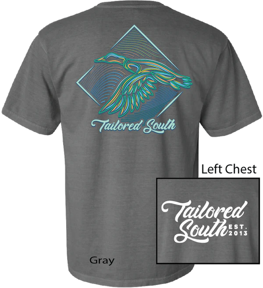 Tailored South Grey Neon Ducks Tee