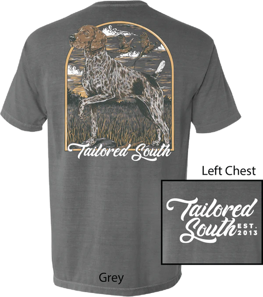 Tailored South Grey Pointer Tee