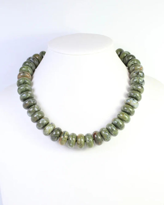 Pipestone Marble Beaded Necklace