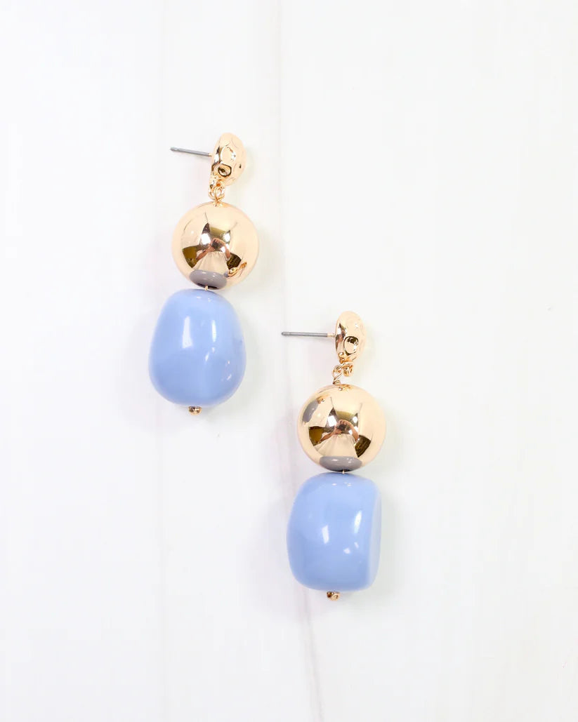 Bridgeport Stone Dangle Earring Blue