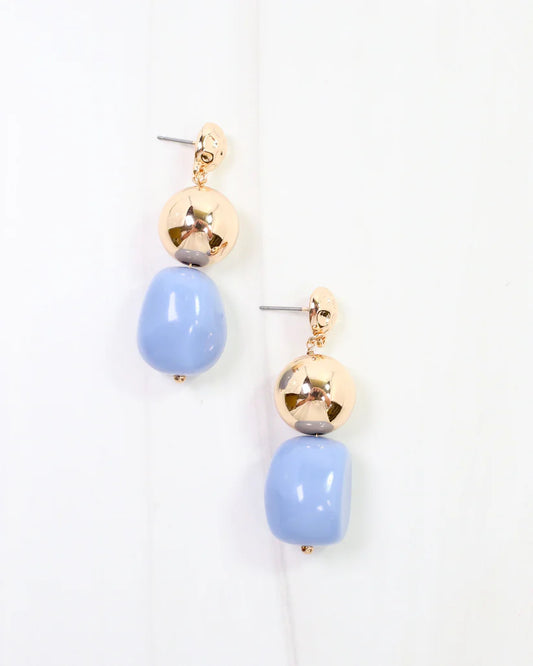 Bridgeport Stone Dangle Earring Blue