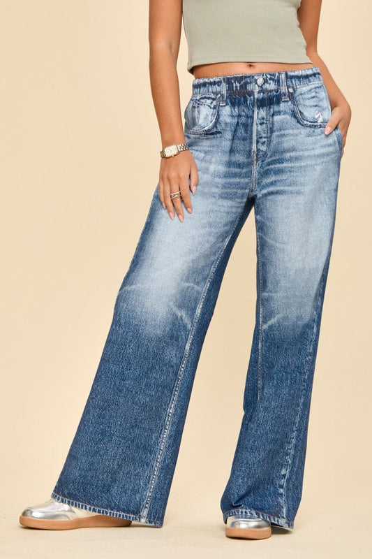 Dear Scarlett Classic Denim Zenim Wide Pants