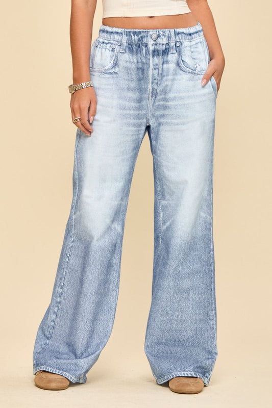 Dear Scarlett Light Denim Zenim Wide Pants