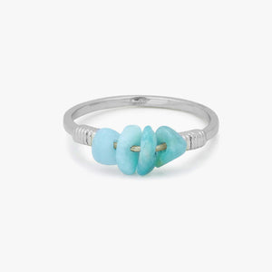 Teal Blue Gemstone Ring