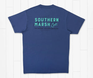 Southern Marsh Bluestone Topo Logo Tee