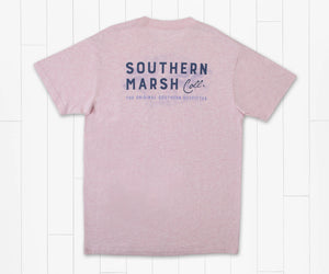 Southern Marsh Pink Topo Logo Tee