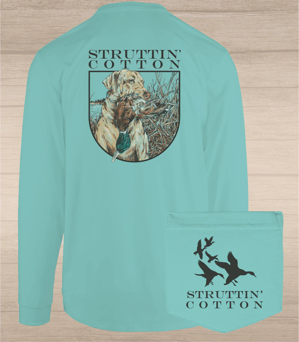 Struttin cotton Made To Retrieve Long Sleeve