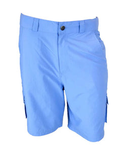 Heybo Azure Blue Flat Shorts