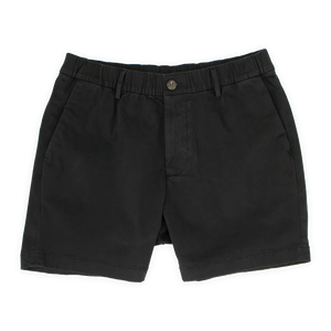 Men's Black Cotton Stretch Shorts