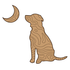 TOPO Dog and Moon Decal