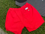 Men's red 4-way stretch shorts