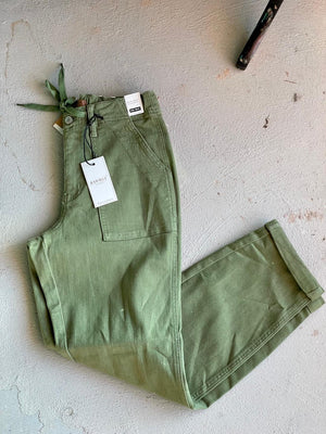 Olive Double Cuff Jogger