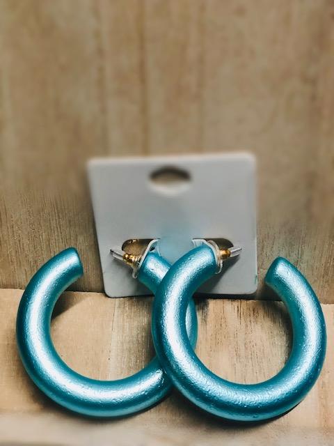 Thick Shiny Metallic Hoops