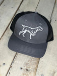 Fieldstone Charcoal/Black Dog Logo Trucker Hat