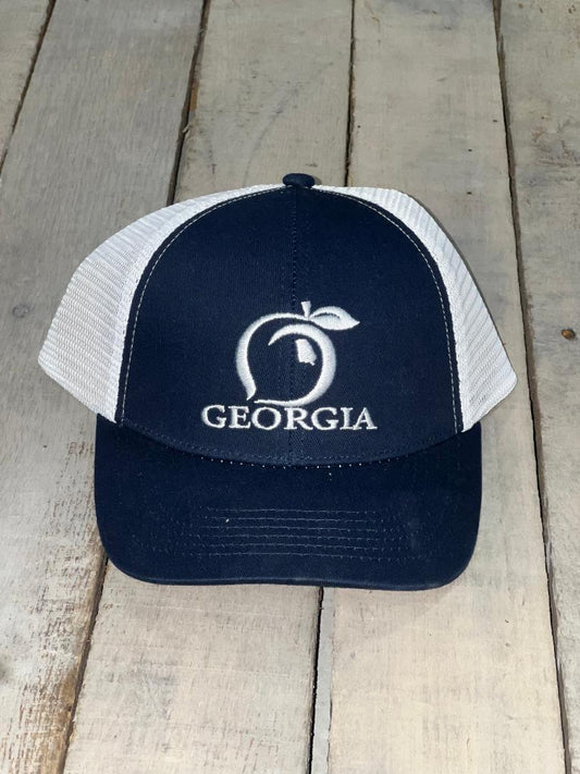 Peach State Pride Navy Logo Hat