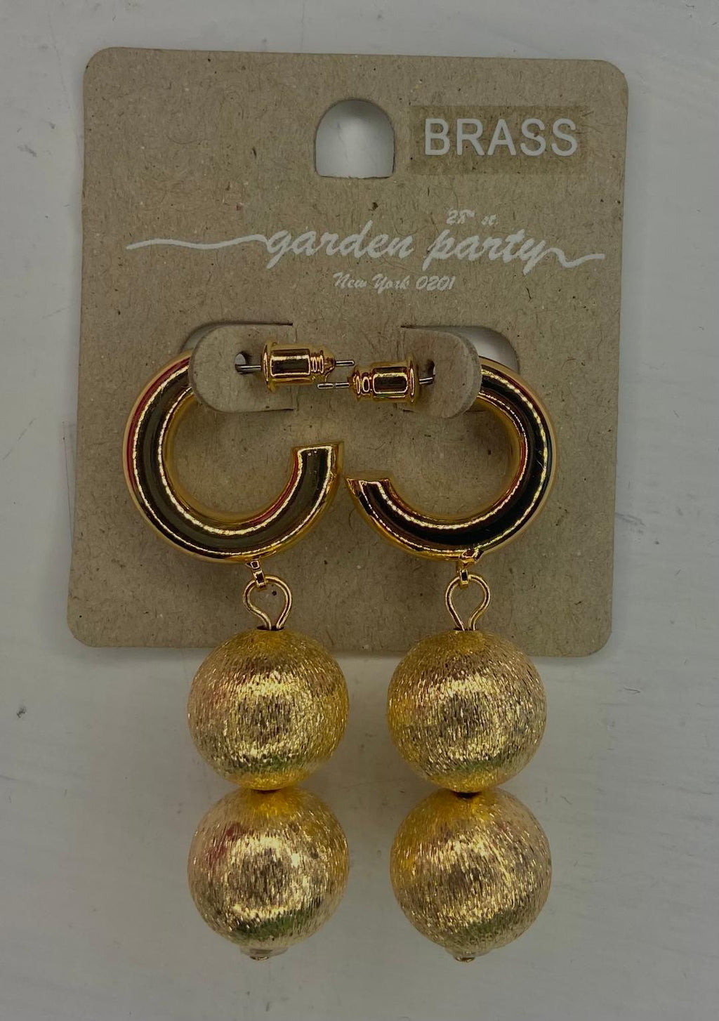 Double Gold Ball Hoops